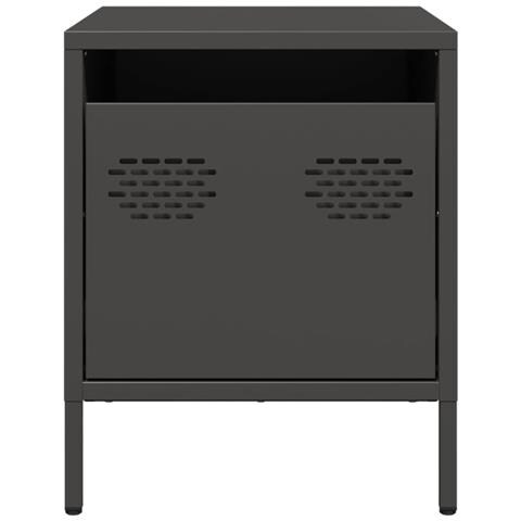 Comodini 2 Pz Neri 35x39x43,5 Cm In Acciaio - Foto 2