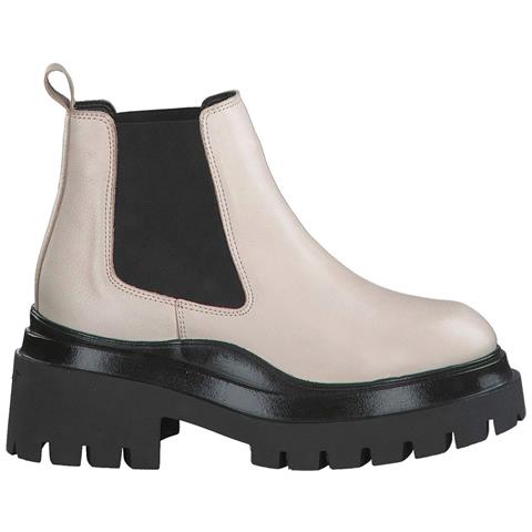 Beige Casual Closed Booties Stivaletti Pelle Scarpe Donna Beige Eu 37, 1-25462-29 418 - Foto 1