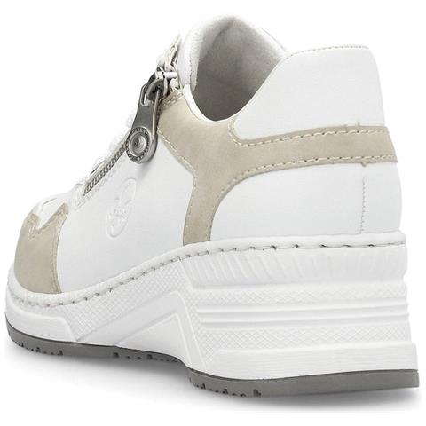 Leisure Trainers White Sneakers Sintetico E Tessile Scarpe Donna Bianco Eu 38, N4324-80 - Foto 3