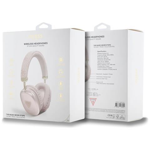 Cuffie a Padiglione GUBHK1P4TPW con Microfono Bluetooth Colore Rosa - Foto 4