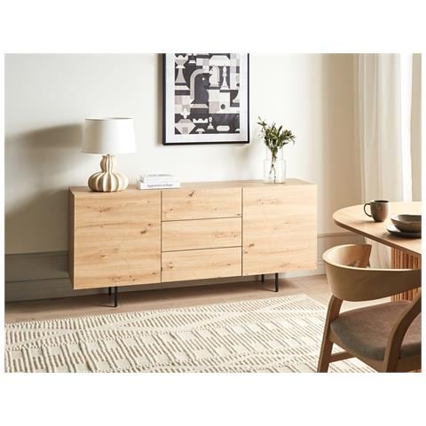 Credenza A 2 Ante Kenora Marrone Chiaro - Foto 1