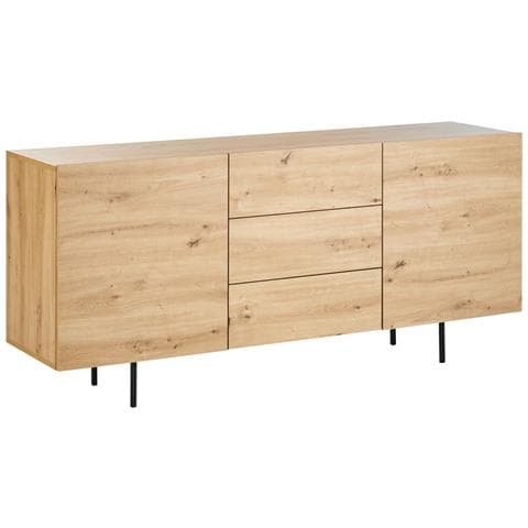 Credenza A 2 Ante Kenora Marrone Chiaro - Foto 2