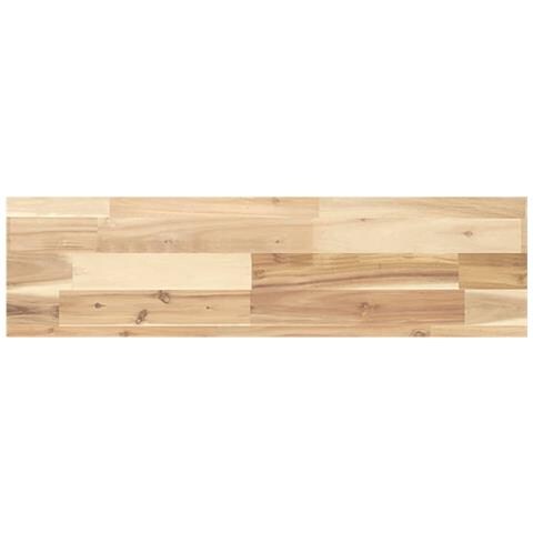Ripiano A Parete 100x20x4 Cm Legno Massello Acacia Non Trattato - Foto 2
