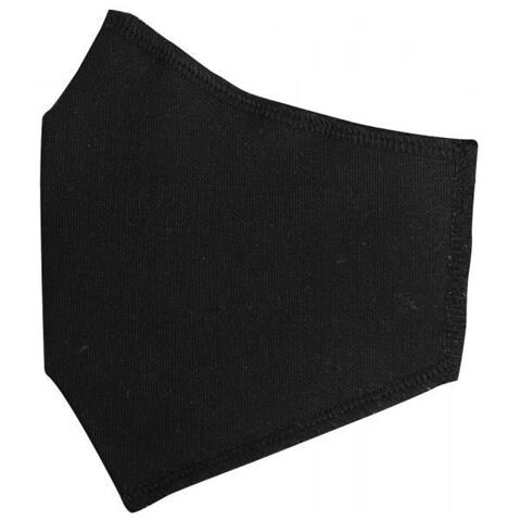 Cora M3pz-09 Mascherina Adulto Tinta Unita Nera Bordo Nero - Foto 1