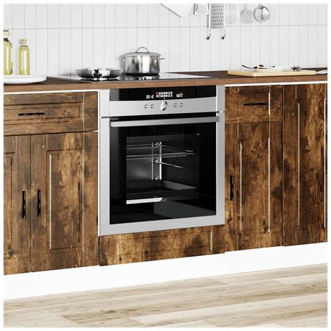 Armadio Per Forno Porto Rovere Fumo In Legno Multistrato - Foto 3