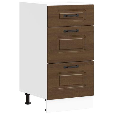 Base Da Cucina Kalmar Rovere Marrone In Legno Multistrato - Foto 2