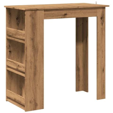 Tavolo Da Bar Con Ripiani Rovere 102x50x103,5 Cm In Truciolato - Foto 1