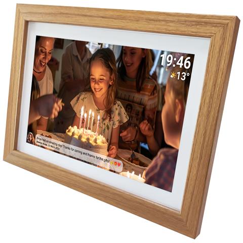 PFF-1543LW cornice per foto digitali Marrone chiaro 39,6 cm (15.6") Touch screen Wi-Fi - Foto 2