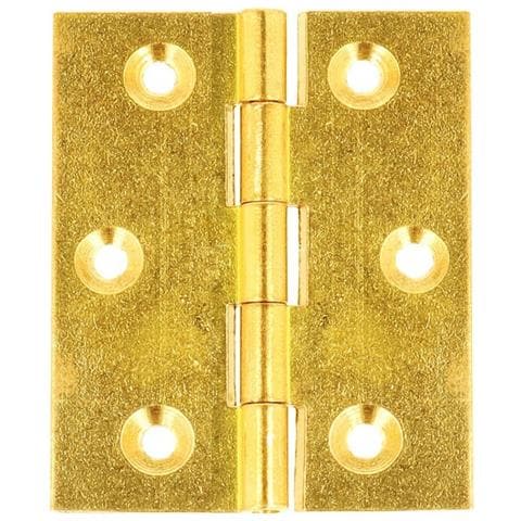 Mobilia - 2 Cerniere Fresate Piane In Ottone 50x40mm - Foto 1