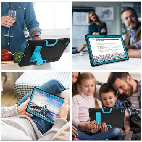 Custodia Per Samsung Galaxy Tab 8 10,5"" Armored Con Supporto Nero - Foto 2