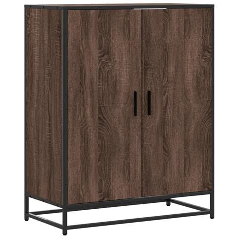 Scarpiera Rovere Marrone 75x38x97,5cm Legno Multistrato Metallo - Foto 1