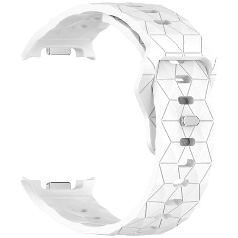 Cinturino In Silicone Con Texture Da Calcio Compatibile Con Samsung Galaxy Watch8/watch8 Classic White - Foto 1