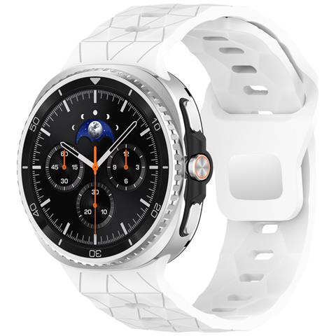 Cinturino In Silicone Con Texture Da Calcio Compatibile Con Samsung Galaxy Watch8/watch8 Classic White - Foto 4