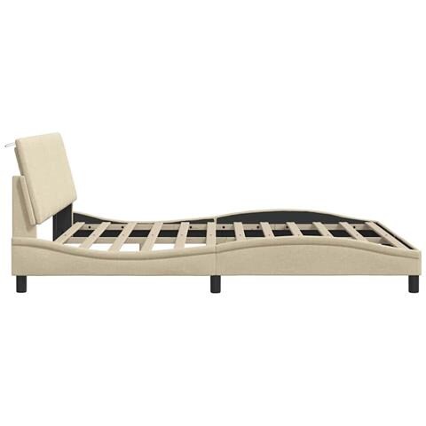 Giroletto senza Materasso Crema 180x200 cm in Tessuto - Foto 9