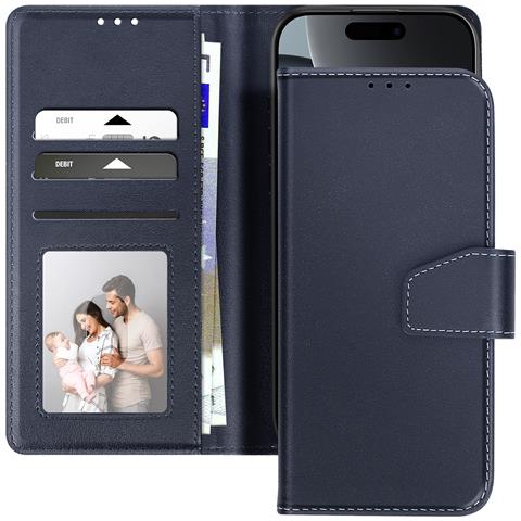 Custodia A Portafoglio Per Iphone 16 Pro Max In Pelle Premium Con Funzione Stand - Foto 5