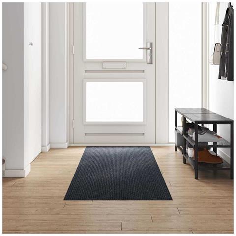 Runner in Moquette Antracite 80 x 300 cm Tessuto - Foto 2