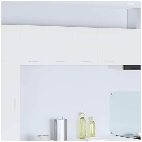 Armadio pensile con porta Riga 2 pcs Bianco 60 x 31 x 40 cm - Foto 2