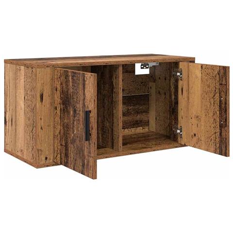 Mobile TV da parete Legno vecchio 80 x 34,5 x 40 cm - Foto 1