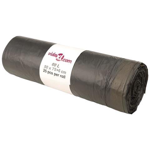 Sacchetti per Cestini con Coulisse 250 pz Neri 60 L - Foto 2