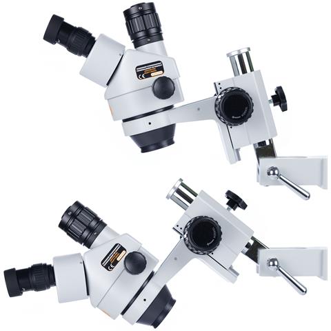 Mikroscopio Stereoscopico Trinoculare Jupiter Pro Msjp-t-sdms1 - Testa Rotante 360° | Zoom 7x-45x | Ideale Per Elettronica E Gioielleria - Foto 2