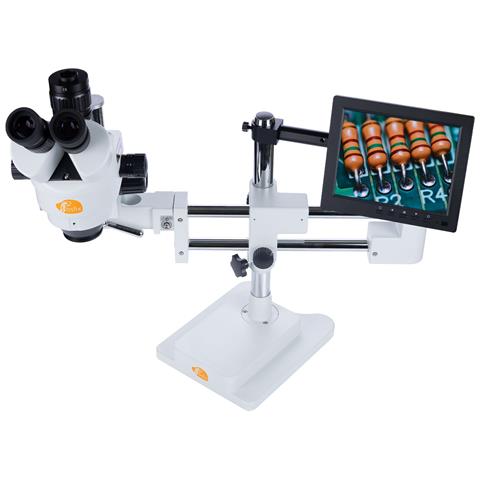 Mikroscopio Stereoscopico Trinoculare Jupiter Pro Msjp-t-sdms1 - Testa Rotante 360° | Zoom 7x-45x | Ideale Per Elettronica E Gioielleria - Foto 8