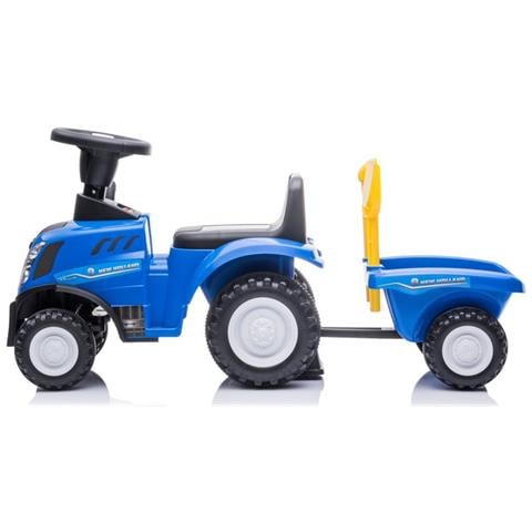 Cavalcabile spingi-camminatore trattore New Holland con rimorchio blu - Foto 2