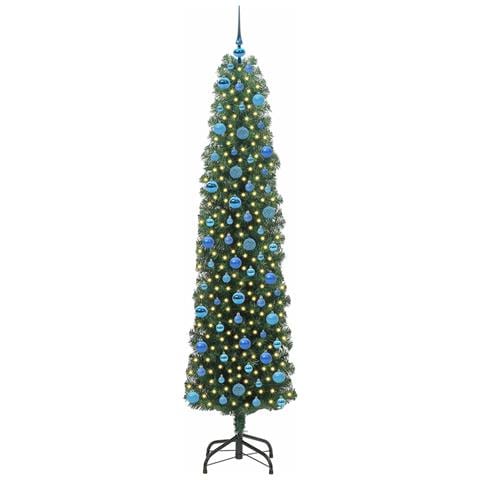 Albero di Natale artificiale con 300 LED Verde 240 cm - Foto 2