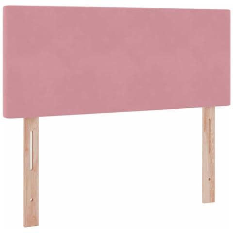 Letto con Contenitore con materasso Rosa 120 x 200 cm Velluto - Foto 9