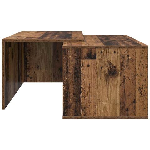Set di Tavolini da Caffè 2 pcs Legno vecchio Legno multistrato - Foto 9