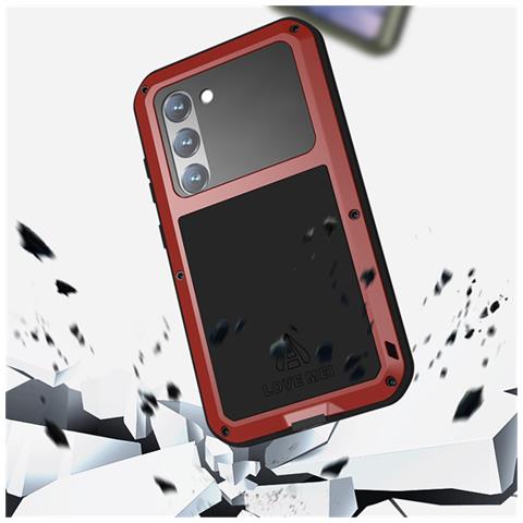 Pellicola Protettiva per Galaxy S23 - Silicone+Vidrio+Metallo, Rosso, Antiurto - Foto 4