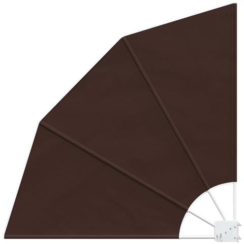 Schermo di Privacy per Balcone 140 x 140 cm Poliestere Marrone - Foto 1