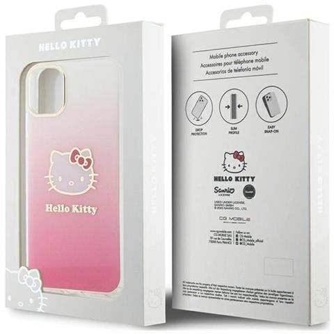 Hello Kitty Iml Custodia Gradiente Electrop Kitty Head Per Iphone 11 / Xr - Rosa - Foto 1