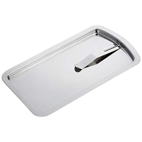 68017 - Vassoio portadocumenti con clip, acciaio inox, 12x21,5 - Foto 1