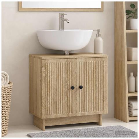 Armadio per Lavabo da Bagno EDE Rovere Sonoma - Foto 2