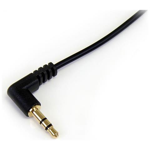 Cavo audio stereo da slim 3,5 mm ad angolare destro 30 cm - M / M - Foto 2