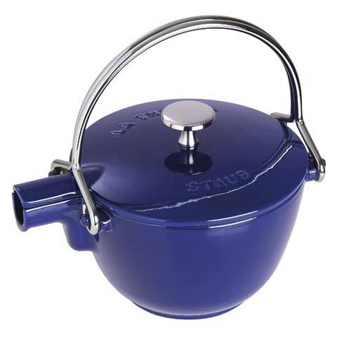 Bollitore La Cocotte 1,15 l color blu scuro in ghisa - Foto 3
