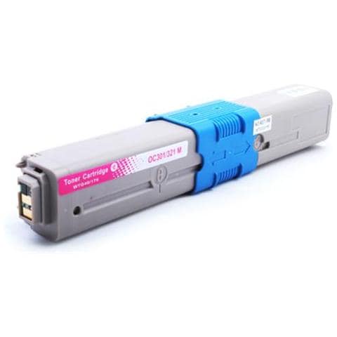 TONER COMPATIBILE -  OKI 44973534 per C301 / C321 Magenta - Foto 1