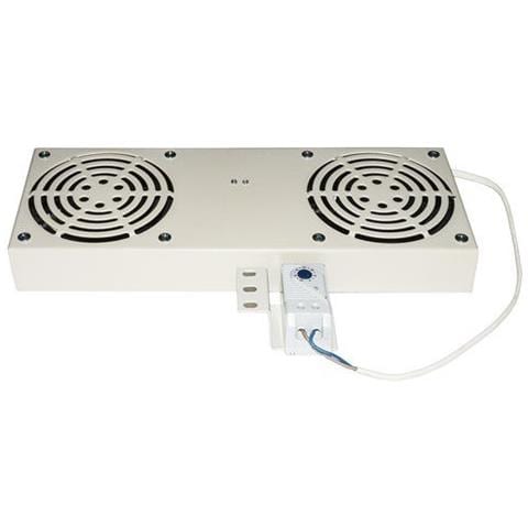 RACK19" VENTILAZIONE a 2 ventole LKVENT2G con TERMOSTATO grigio - EAN: 8028400063038 - Foto 1