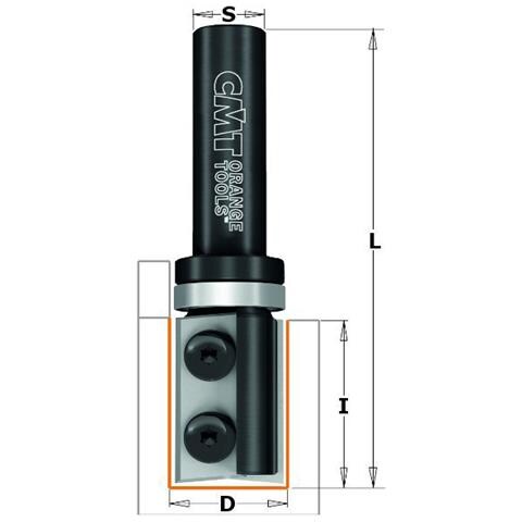 Fresa X Forare/rifilare C/colt. Hw Z2 S=8 D=16x35x80 Dx 656.160.11 - Foto 1