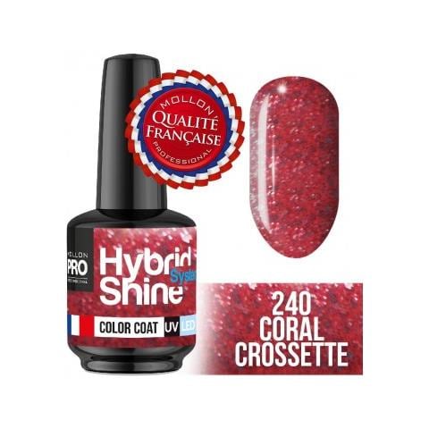Mini Vernice Semi-permanente Lustro Hybrid 8 Ml Coral Crossette - 240 - Foto 1