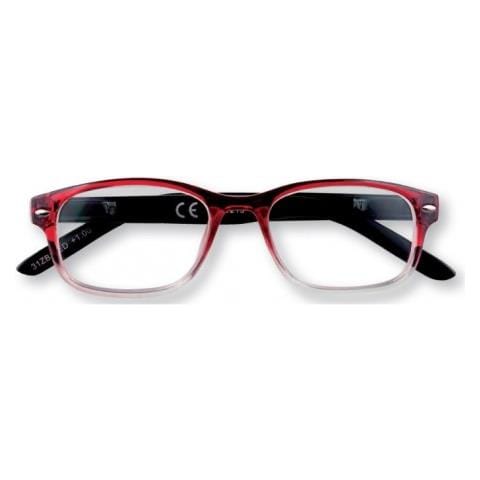 Occhiali Da Lettura Uomo Donna Unisex Rossi + 3.50 Diottrie 31z-b1-red, Occhiali Da Vista Da 3.5 Diottrie Premontati Per Presbiopia, Montatura In Policarbonato E Asta Con Sistema Flex - Foto 2