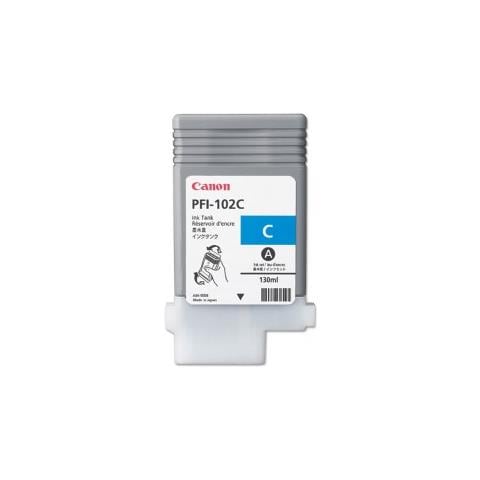 Cartuccia Pfi-102c Ciano Compatibile Per Canon Ipf500 Ipf600 Ipf700 Lp17 Lp24 Pfi-102c 130ml - Foto 1