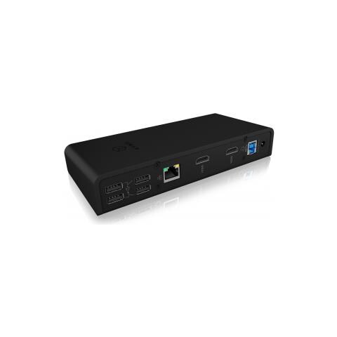 Replicatore di Porte e Docking Station per Notebook Cablato USB 3.2 Gen 1 (3.1 Gen 1) Type-B Nero - Foto 2