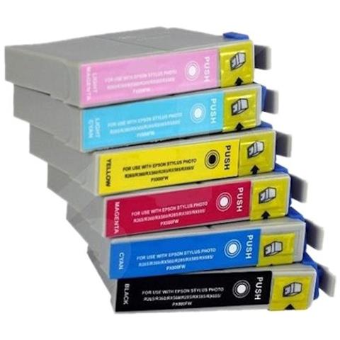 6 Cartucce Epson T481-6 Multipack Compatibile No Oem - Foto 1