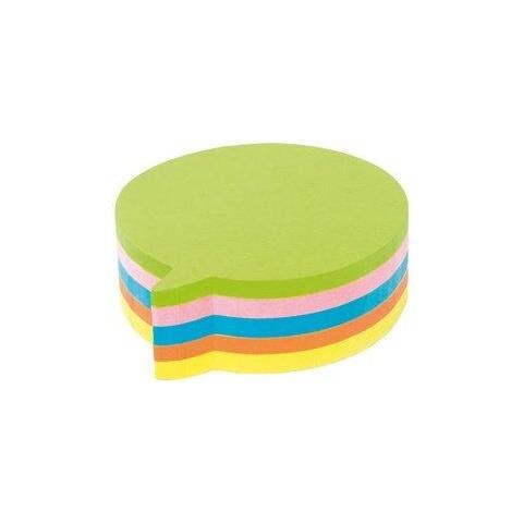 Fantasia Appiccicoso Note Bubble Modellato 5 Neon Colori 70 X 70 Mm 250 Fogli - Foto 2