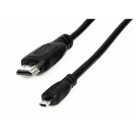 HDMI - micro HDMI, 1.5 m, M - M, Nero - Foto 1