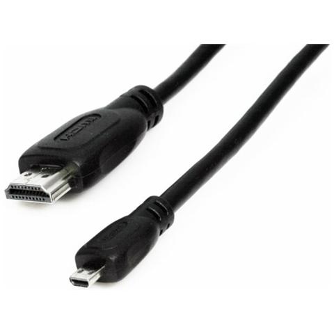 HDMI - micro HDMI, 1.5 m, M - M, Nero - Foto 3