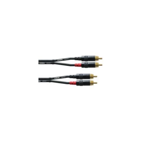 CFU 6 CC, 2x Cinch, 2x Cinch, Maschio / maschio, Nero, 6m - Foto 1
