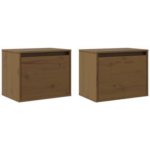 Pensili Miele 2 Pz 45x30x35 Cm In Legno Massello Di Pino - Foto 10