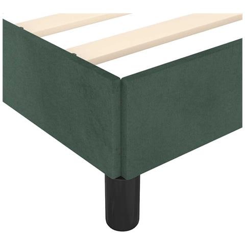 Giroletto senza Materasso Verde Scuro 90x190 cm in Velluto - Foto 9